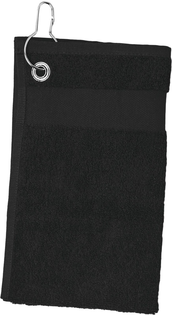 [PA570-Black-One size] Serviette de golf - 50 x 30 cm (PA570) (Black)