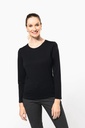 T-shirt Supima® col rond manches longues femme (PK303)