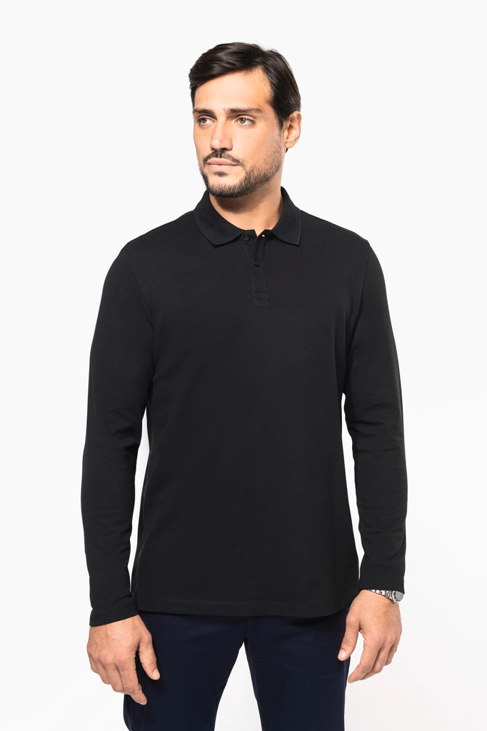 Polo Supima® manches longues homme (PK202)