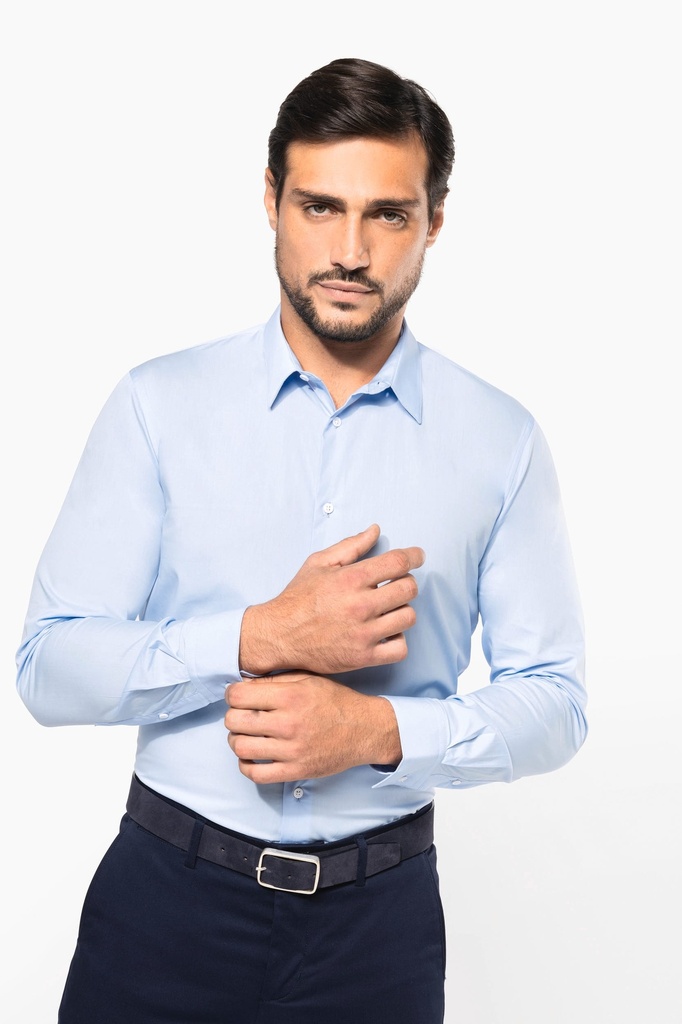 Chemise popeline manches longues homme (PK500)