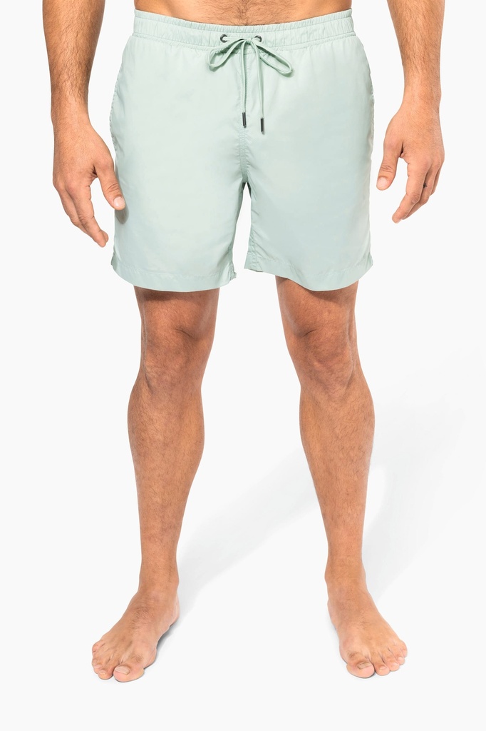 [PK761-Black-S] Short de bain homme (PK761) (Black, S)
