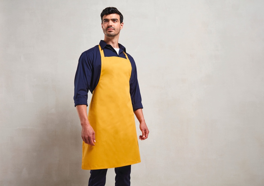 [PR150-Orange-One size] Tablier à bavette "Colours" (PR150) (Orange)