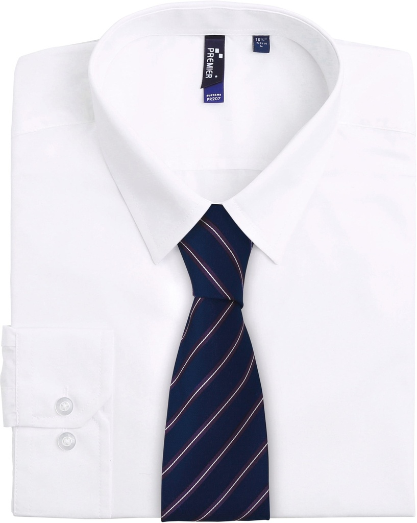 [PR784-Navy / red-One size] Cravate rayée "Sport" (PR784) (Navy / red)