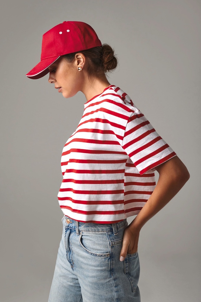 Casquette homme Ultimate à 5 panneaux sandwich contrasté (B15C)