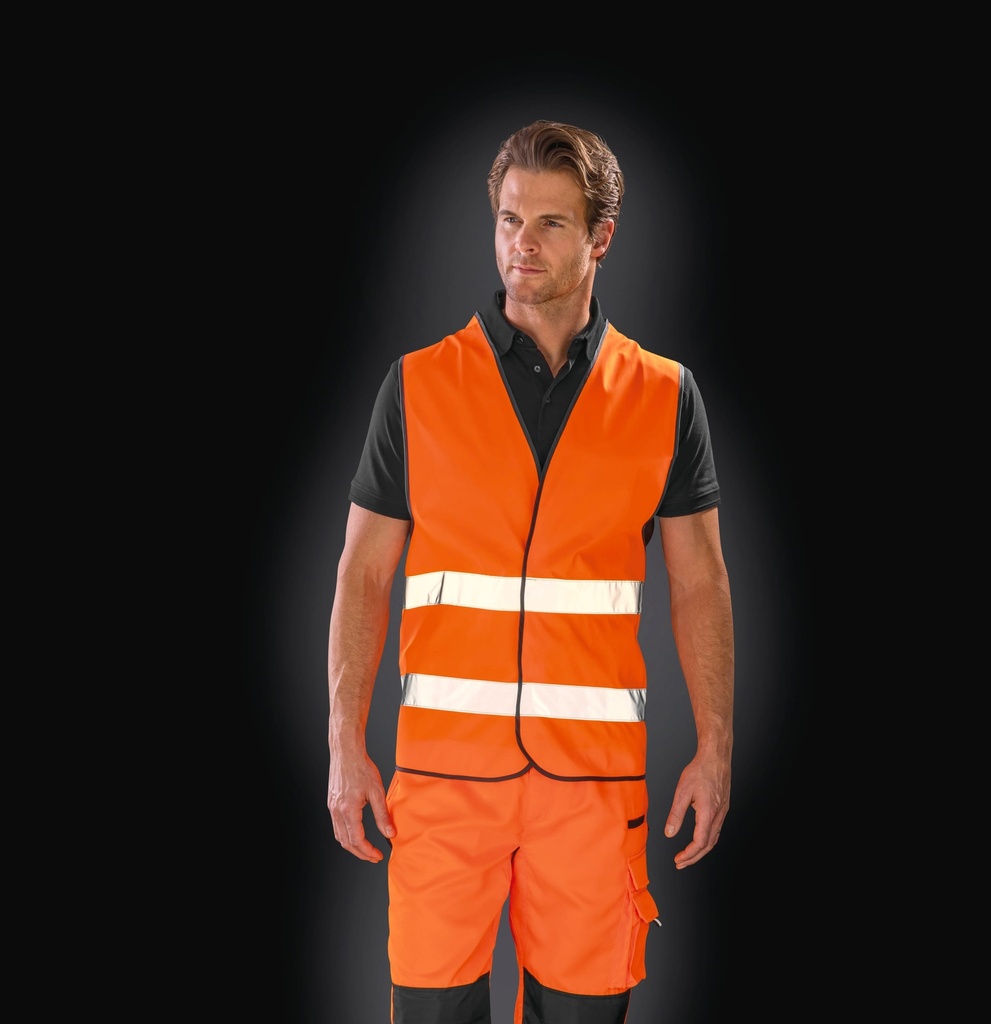 [R200X-Fluorescent yellow-S/m] Gilet CORE High Viz (R200X) (Fluorescent yellow, S/m)