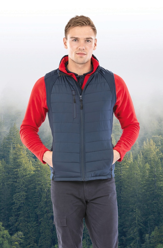 Gilet softshell rembourré black compass recyclé (R238X)