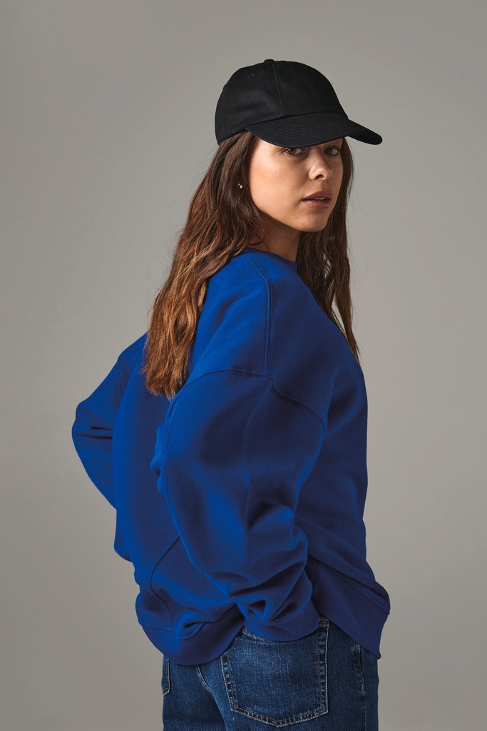 [B58-Classic red-One size] Casquette profil bas en coton drill - 6 panneaux (B58) (Classic red)