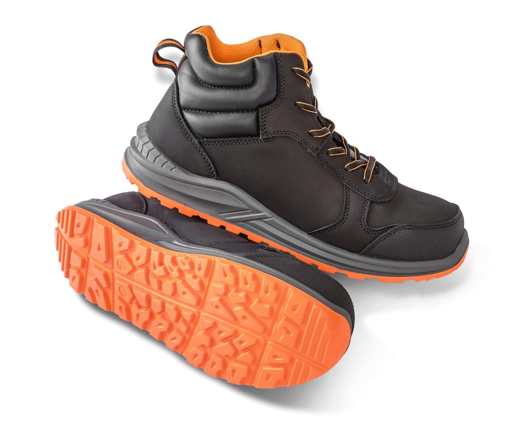 [R459X-Black / grey / orange-8 uk] Chaussures de sécurité Stirling (R459X) (8 uk)