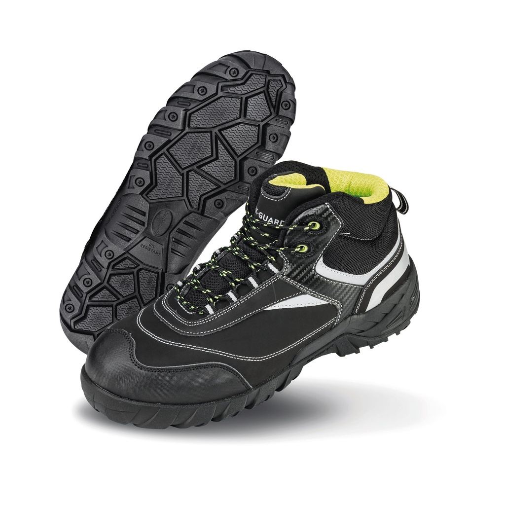 [R339X-Black / silver-8 uk] Chaussures de sécurité Blackwatch (R339X) (8 uk)