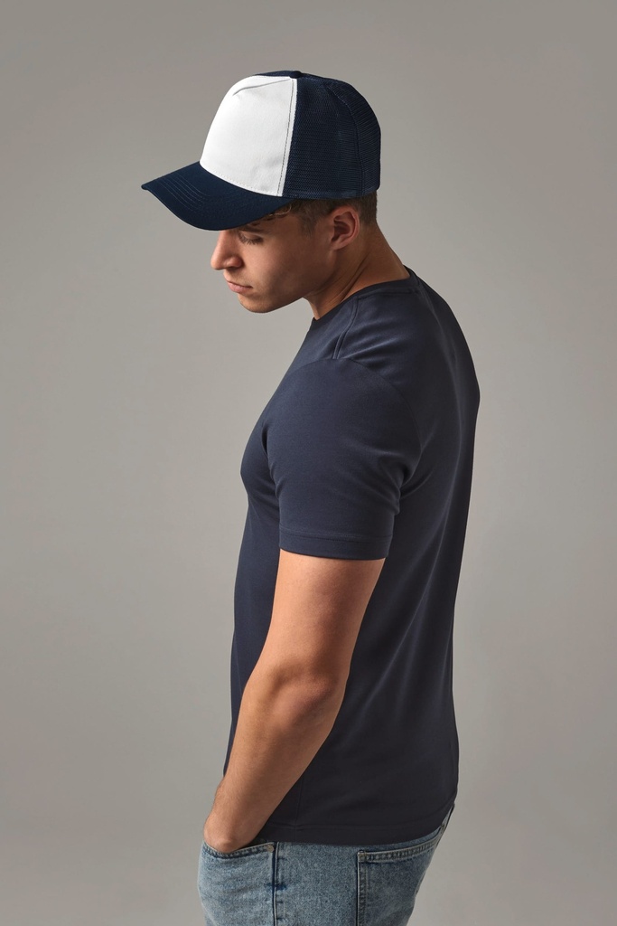 [B645-Bright royal / white-One size] Casquette américaine Vintage (B645) (Bright royal / white)