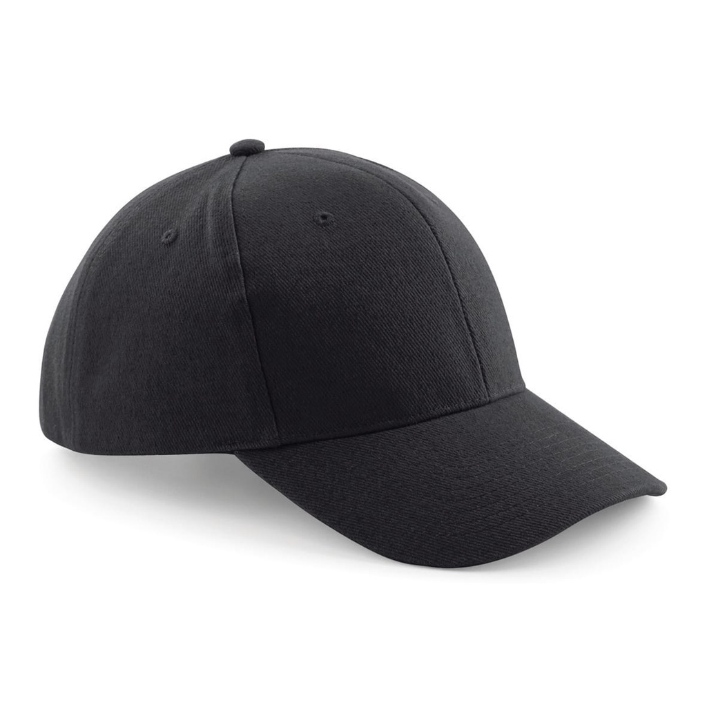 [B65-Classic red-One size] Casquette homme Pro-Style en coton brossé - 6 panneaux (B65) (Classic red)