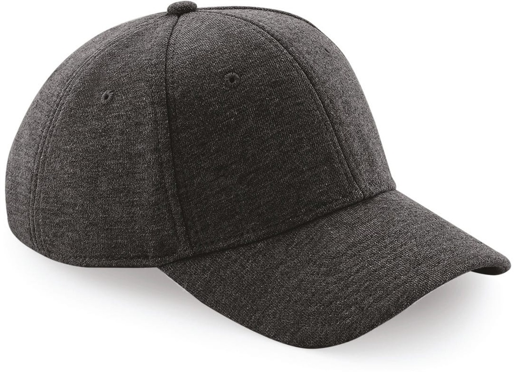 [B677-Heather grey-One size] Casquette Baseball Athleisure - 6 panneaux (B677) (Heather grey)
