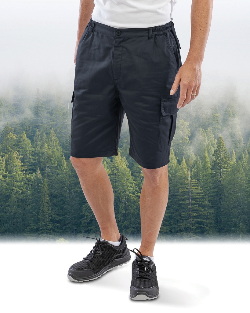 [R512X-Black-S] Short utilitaire work-guard recyclé (R512X) (Black, S)