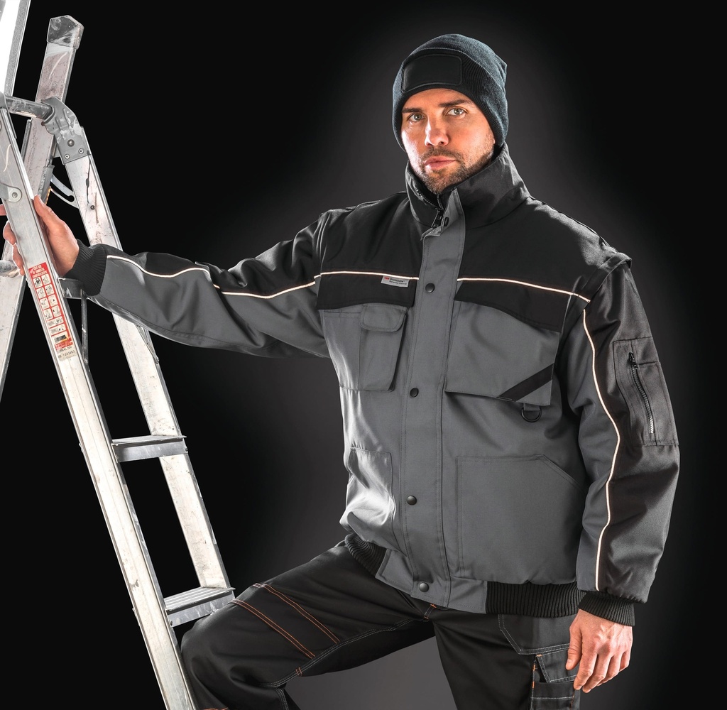 [R71-Navy-S] Blouson manches amovibles Heavy Duty (R71) (Navy, S)