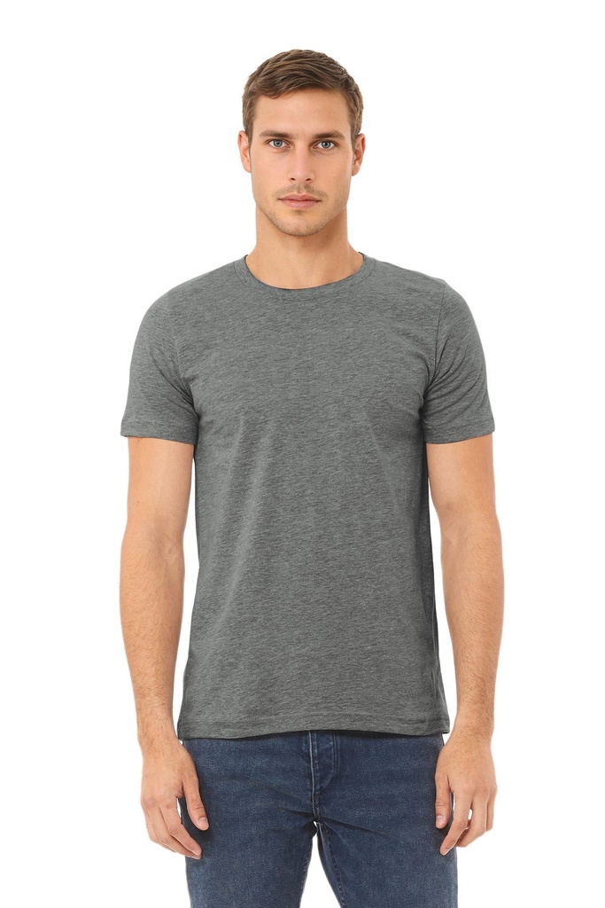 [BE3001CVC-Athletic heather-S] T-shirt homme col rond Heather (BE3001CVC) (Athletic heather, S)