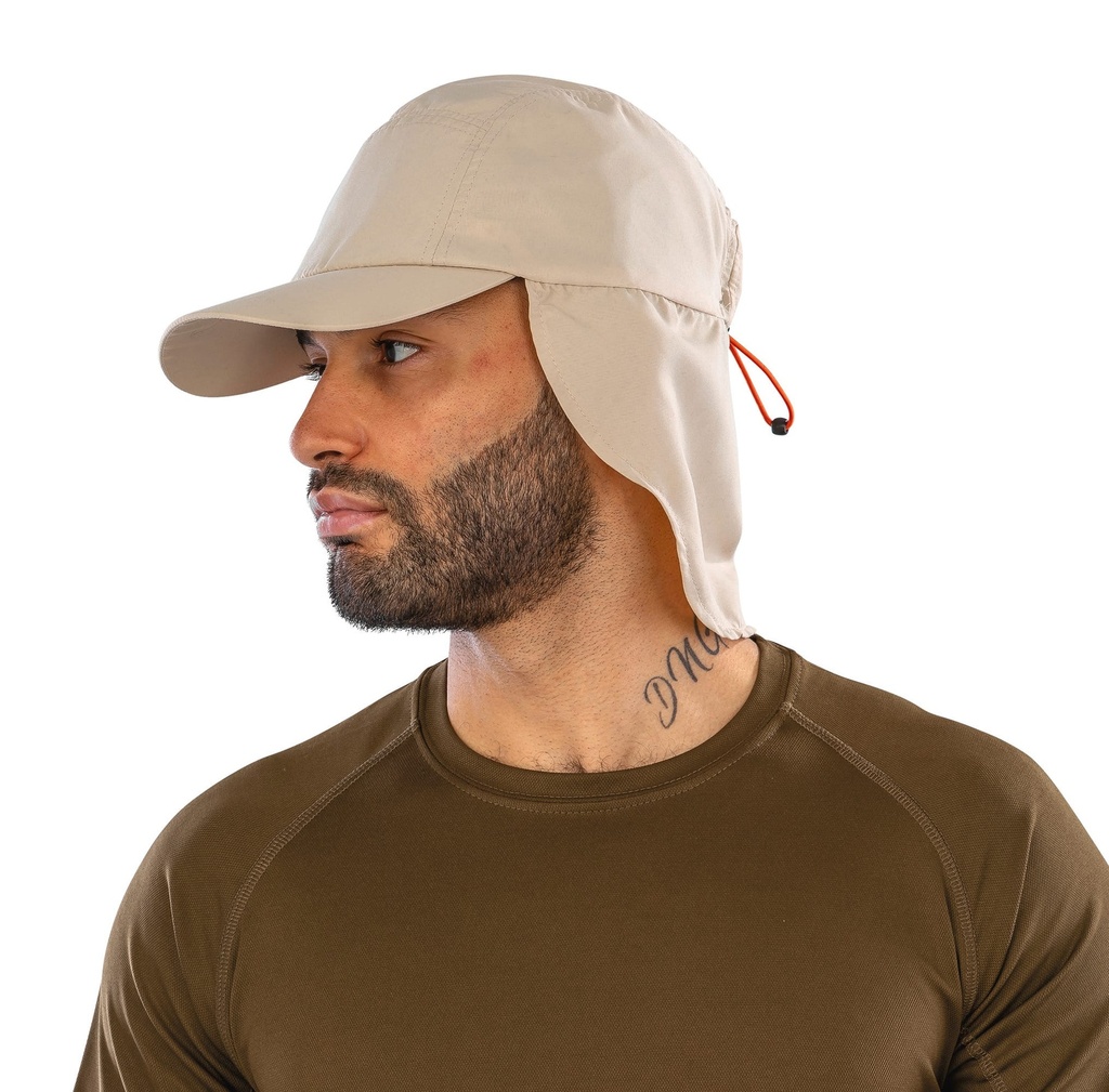 [RC069X-Desert khaki beige-One size] Casquette Légionnaire (RC069X) (Desert khaki beige)