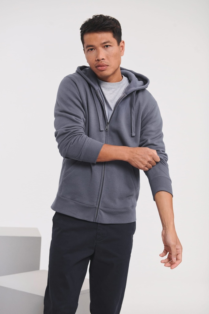 Sweat-shirt zippé capuche Authentic homme (RU266M)