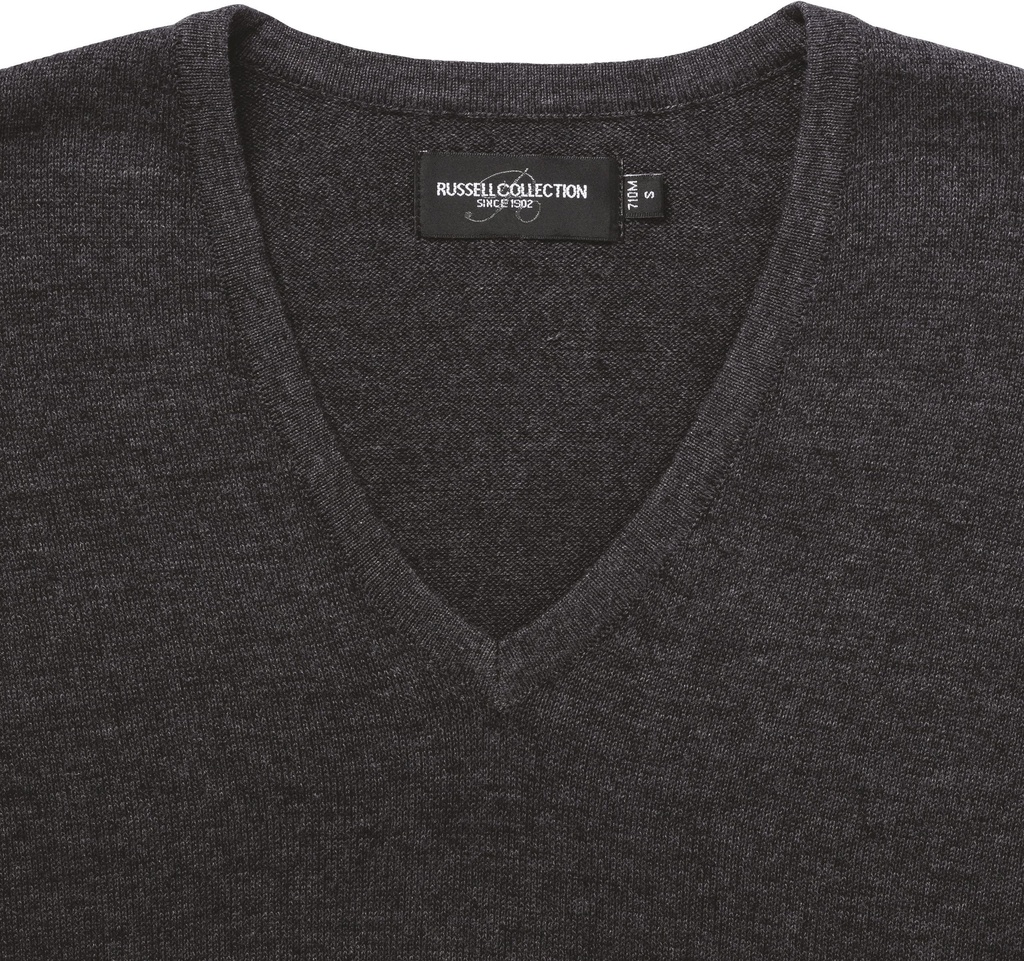 [RU710F-French navy-S] Pullover femme col v (RU710F) (French navy, S)