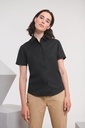 Chemise femme manches courtes Oxford (RU933F)