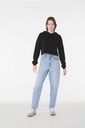 Sweat-shirt crop à capuche femme (BE7502)