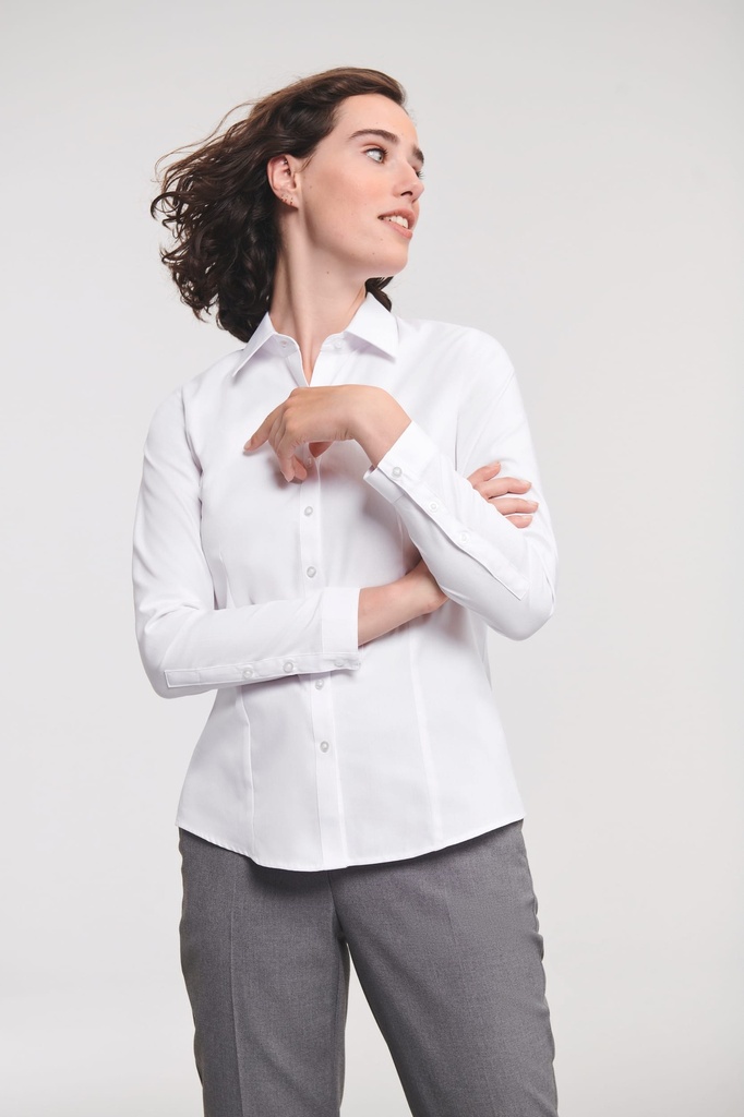 Chemise femme manche longues à chevrons (RU962F)