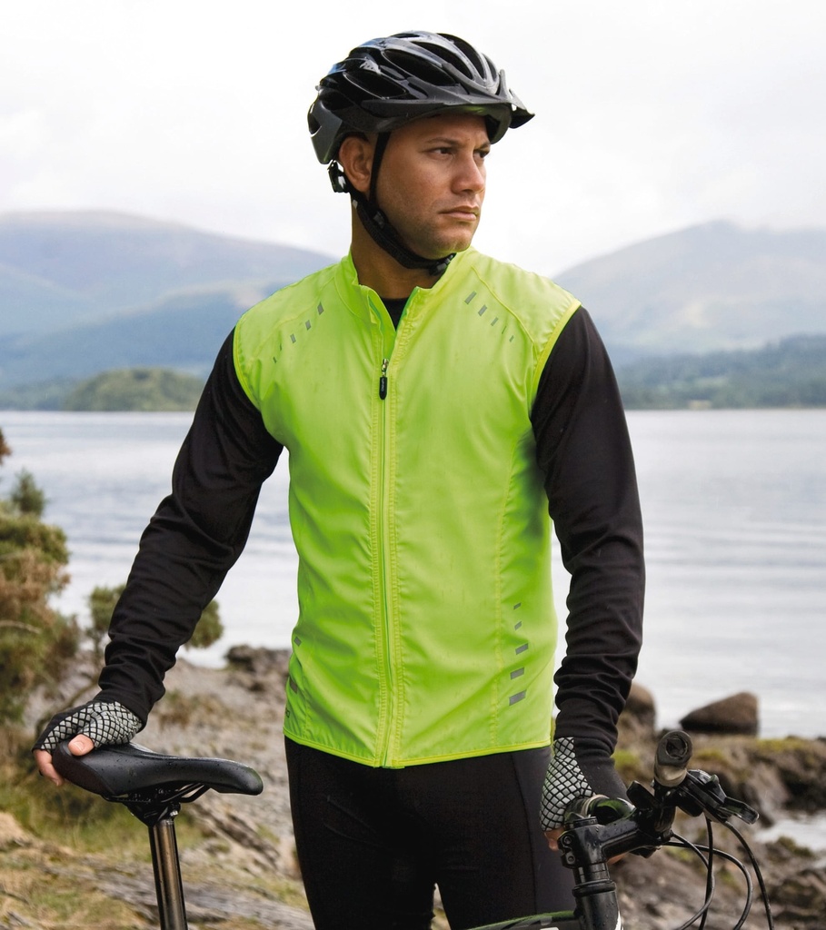 [S259X-Neon lime-S] Gilet de cyclisme Crosslite (S259X) (S)