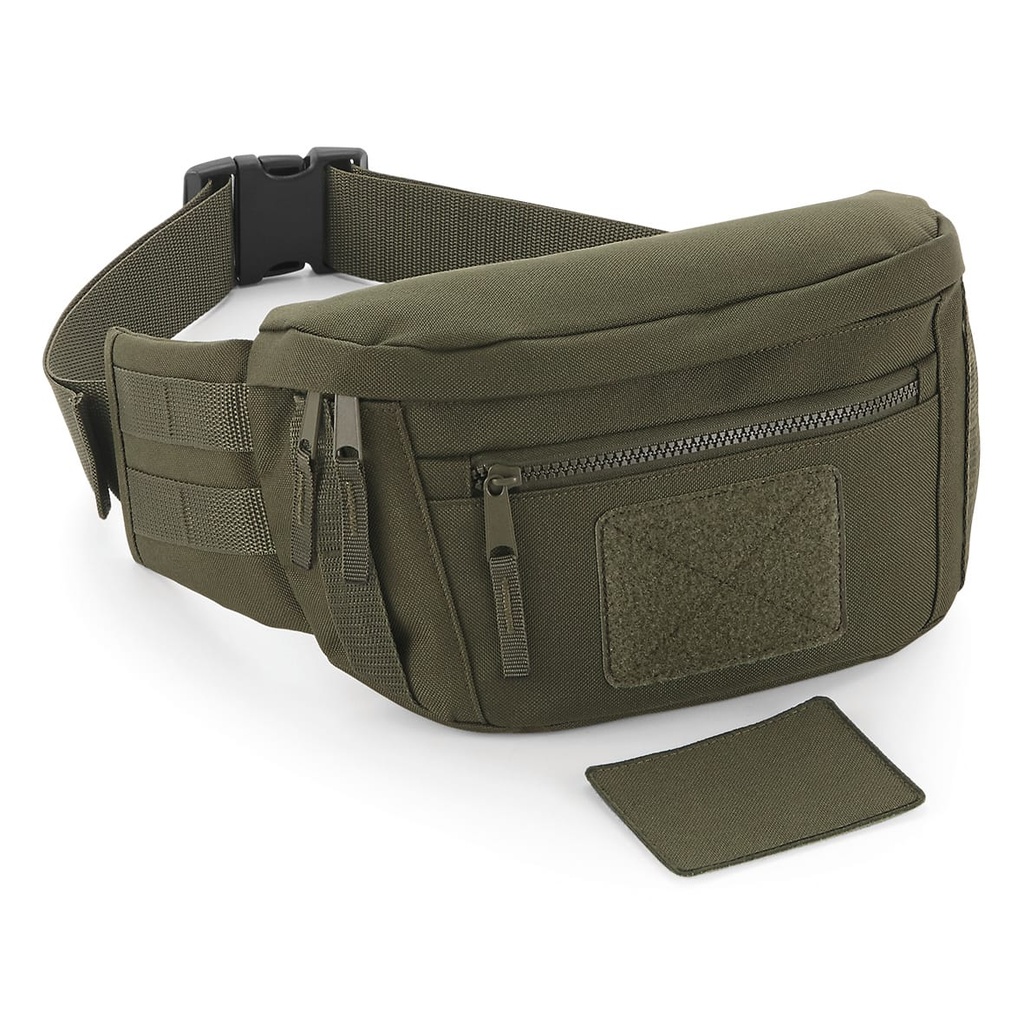 [BG842-Black-One size] Sac banane militaire Molle (BG842) (Black)