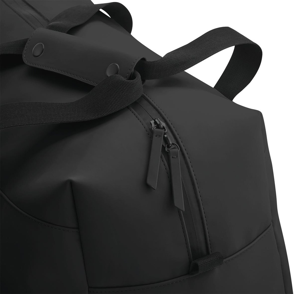 [BG338-Black-One size] Sac de voyage en polyuréthane mat (BG338) (Black)