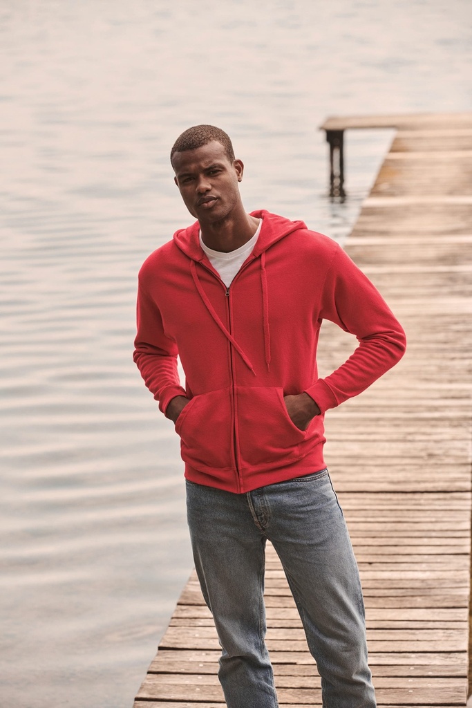 Sweat-shirt homme zippé capuche Classic (62-062-0) (SC62062)