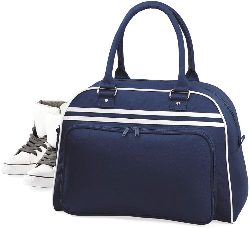 [BG75-Bright royal / white-One size] Sac Bowling Rétro (BG75) (Bright royal / white)