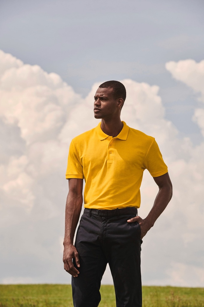 [SC63402-Orange-S] Polo homme 65/35 (63-402-0) (SC63402) (Orange, S)