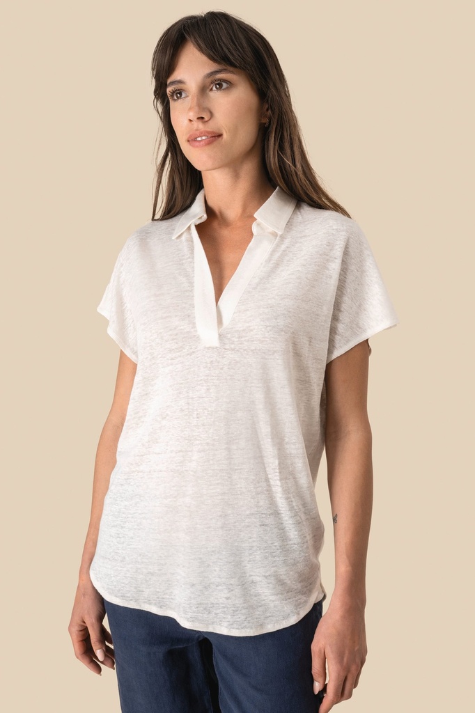 Polo en lin femme (SP221)