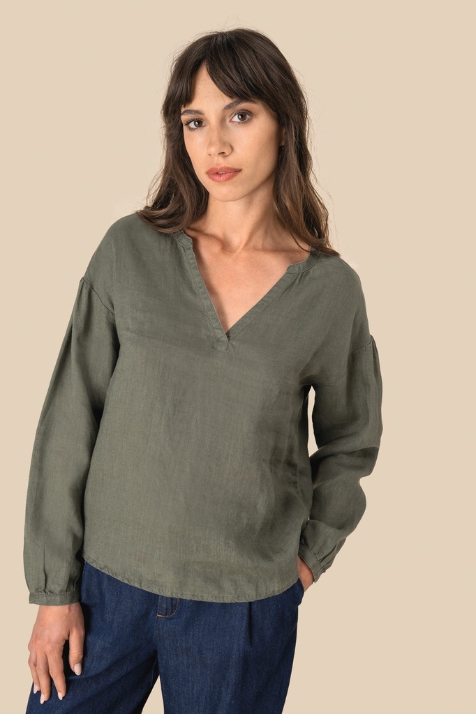 Blouse en lin femme (SP524)