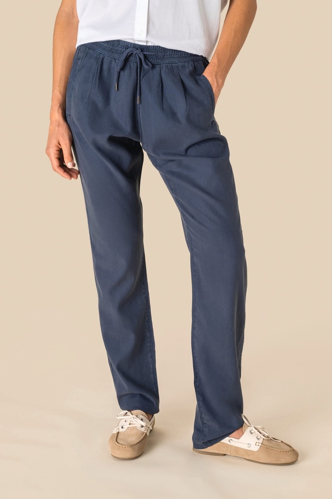 Pantalon écoresponsable délavé en lyocell femme (SP724)