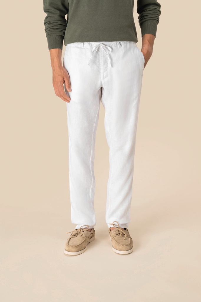 Pantalon délavé en lin homme (SP732)