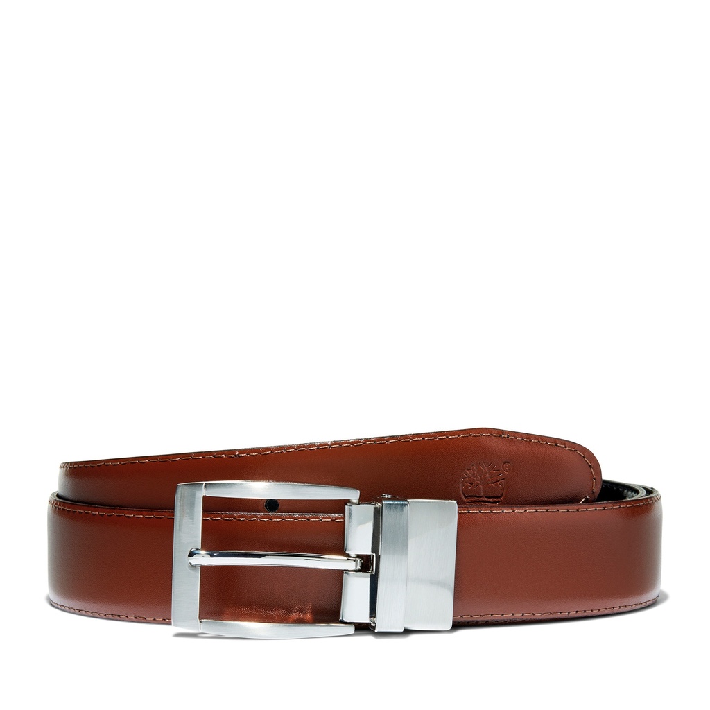 [TB0A1BXX-Cocoa-S] Ceinture en cuir à boucle (TB0A1BXX) (Cocoa, S)