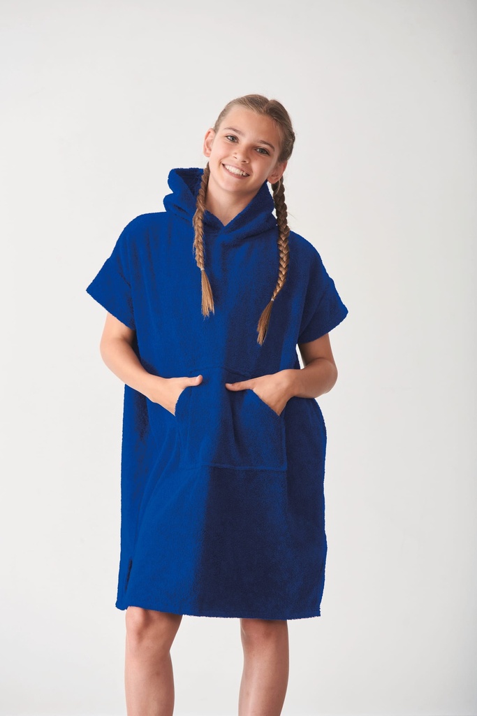 [TC811-Black-6/9 ans] Poncho éponge enfant (TC811) (Black, 6/9 ans)