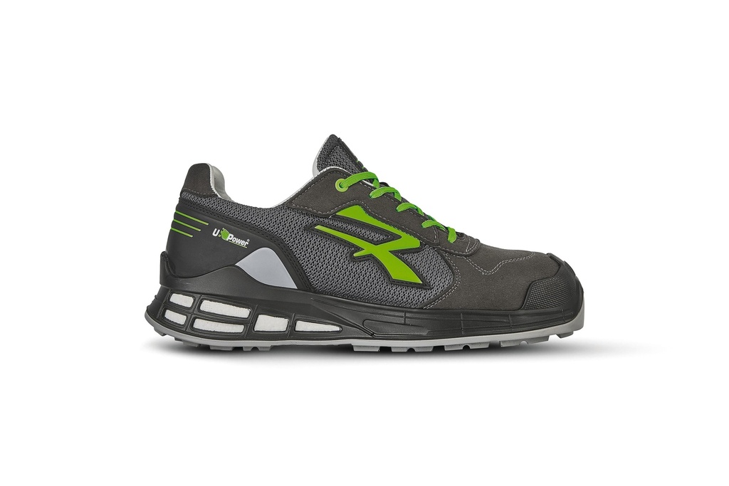 [UPRN20016-Black / green-40 eu] Chaussures de sécurité Egon (UPRN20016) (40 eu)