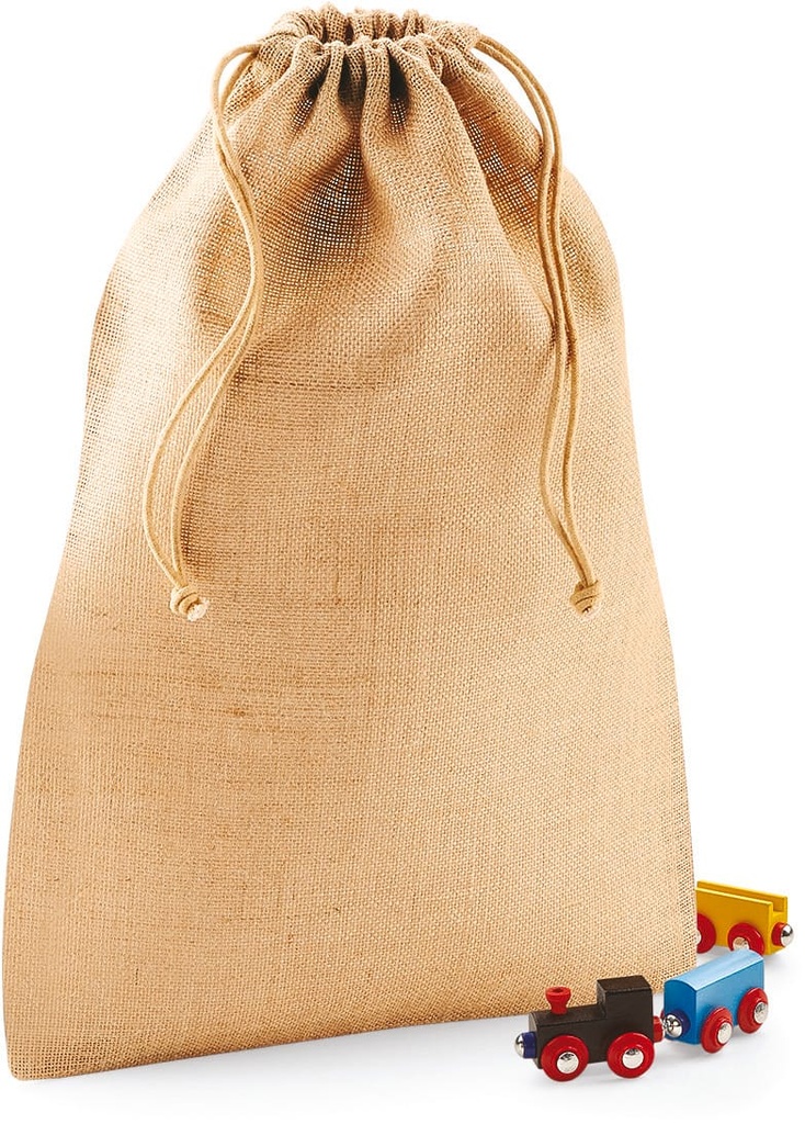 Sac à cordelette en jute (W415)
