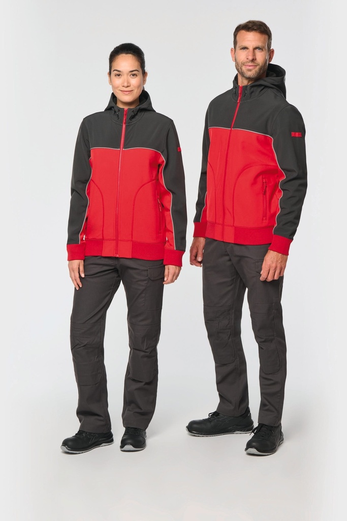 [WK450-Black-S] Veste softshell 3 couches BIONIC-FINISH® ECO unisexe (WK450) (Black, S)