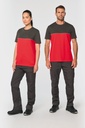 T-shirt bicolore écoresponsable manches courtes unisexe (WK304)