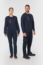 Sweat-shirt Day To Day zip poche contrastée unisexe (WK403)
