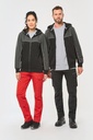 Veste molleton bicolore zippée à capuche écoresponsable unisexe (WK410)