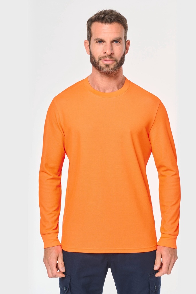 T-shirt unisexe écoresponsable manches longues coton/polyester (WK318)