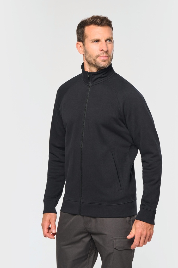 Veste molleton coton manches raglan unisexe (WK406)