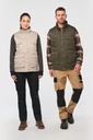Gilet polycoton multipoches rembourré unisexe (WK607)