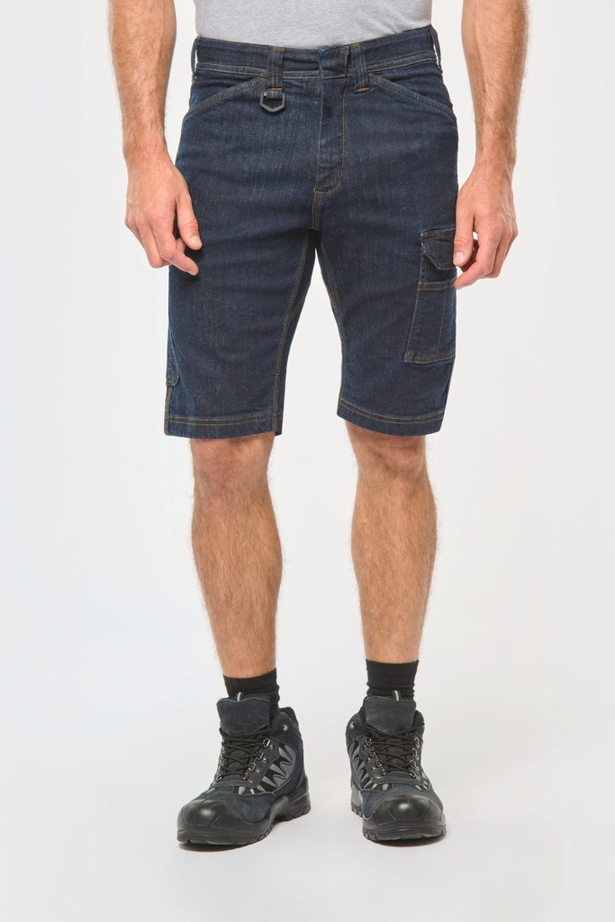 Bermuda denim multipoches homme (WK715)