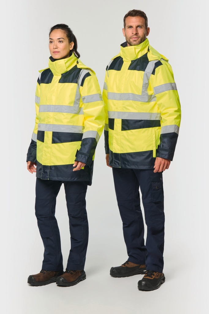 Parka de sécurité recyclée 4 en 1 unisexe (WK660)
