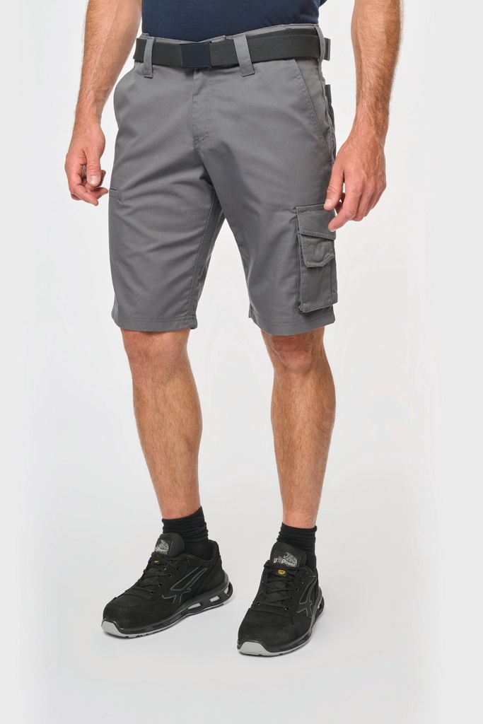 [WK763-Black-38 fr] Bermuda de travail multipoches (WK763) (Black, 38 fr)