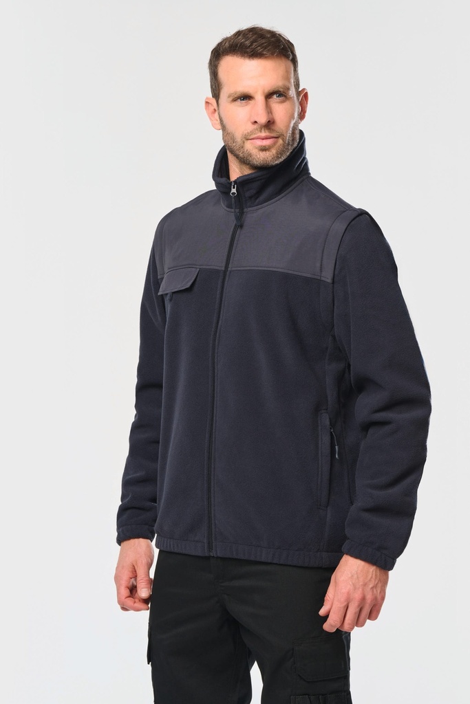 Veste polaire manches amovibles homme (WK9105)